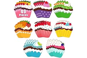 Partywind Cupcake Cutouts Bulletin Board Decorations