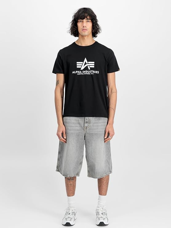 Alpha Industries Men's Basic Big Logo T-Shirt Pack of 2