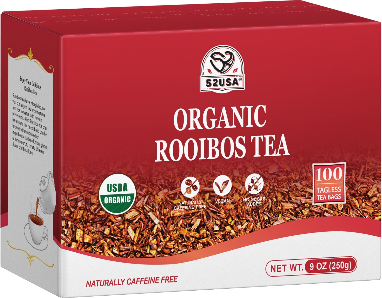Equal Exchange Organic Vanilla Rooibos Tea, 20Count (Pack