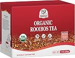 52USA Thé Rooibos bio, 9oz (250g), 101 Sac à thé sans étiquette, naturellement sans caféine, USDA Produits biologiques