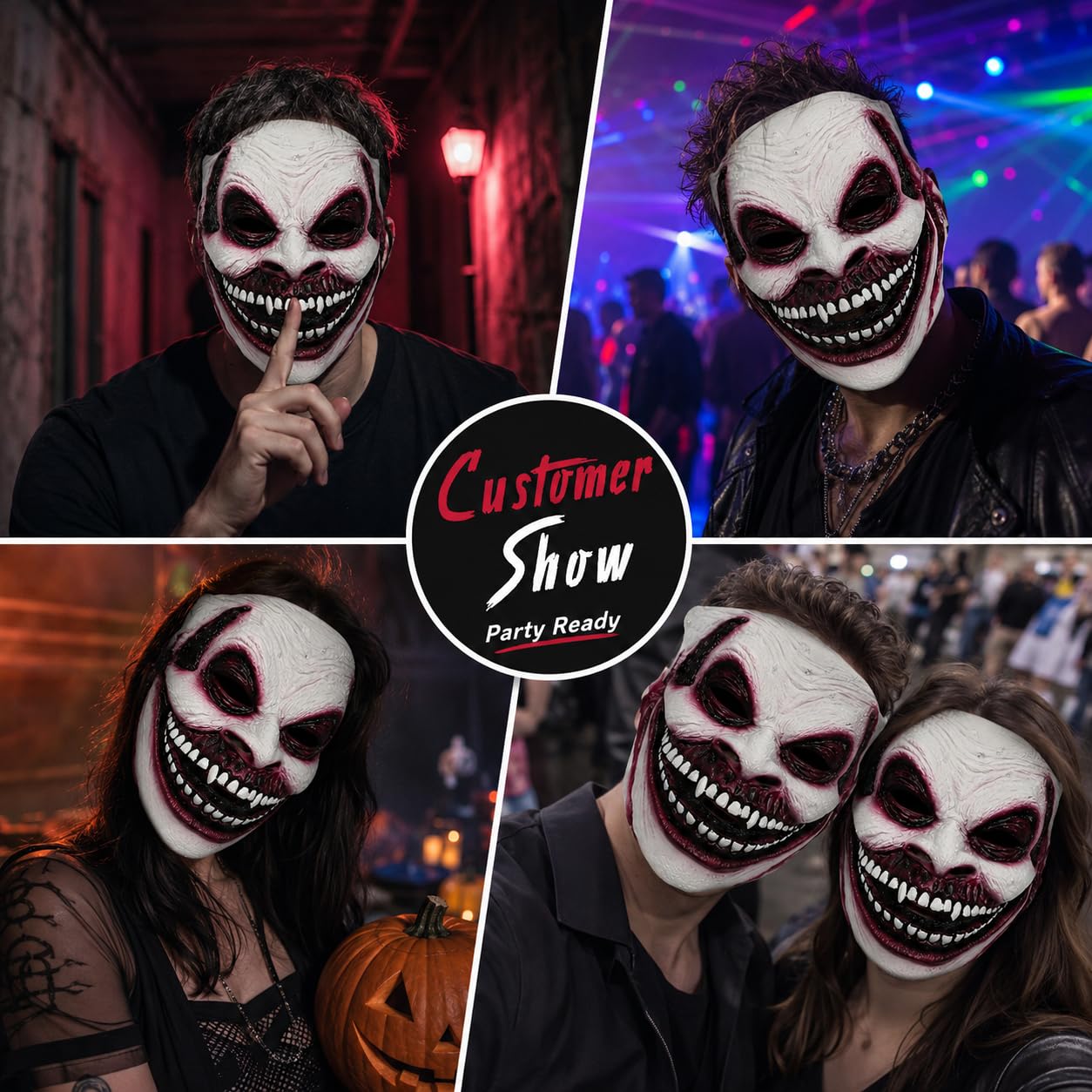 The Fiend Bray Wyatt Masque de cosplay effrayant Halloween Tête complète Latex Démons Réalistes Masque facial Halloween Ghostface Accessoires de costume