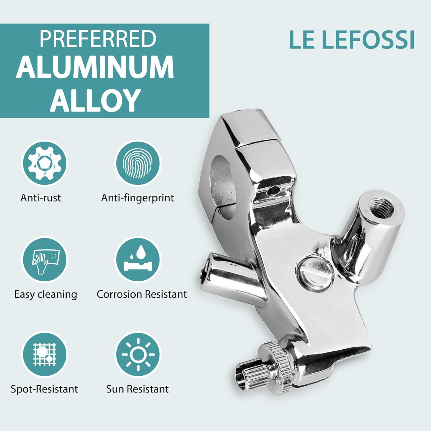 1" 25mm Handlebars Left Clutch Lever Perch Mount Bracket Compatiable with Honda VT600 VT750 VF750 VT1100 VTX VT1300 53172-MR1-000 Chrome Finish