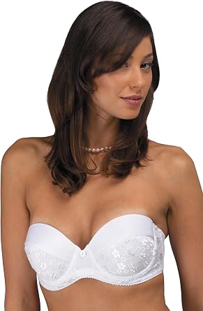 Dominique Chopper Lace Low Plunge Strapless Bra #8539 | Deep Plunge