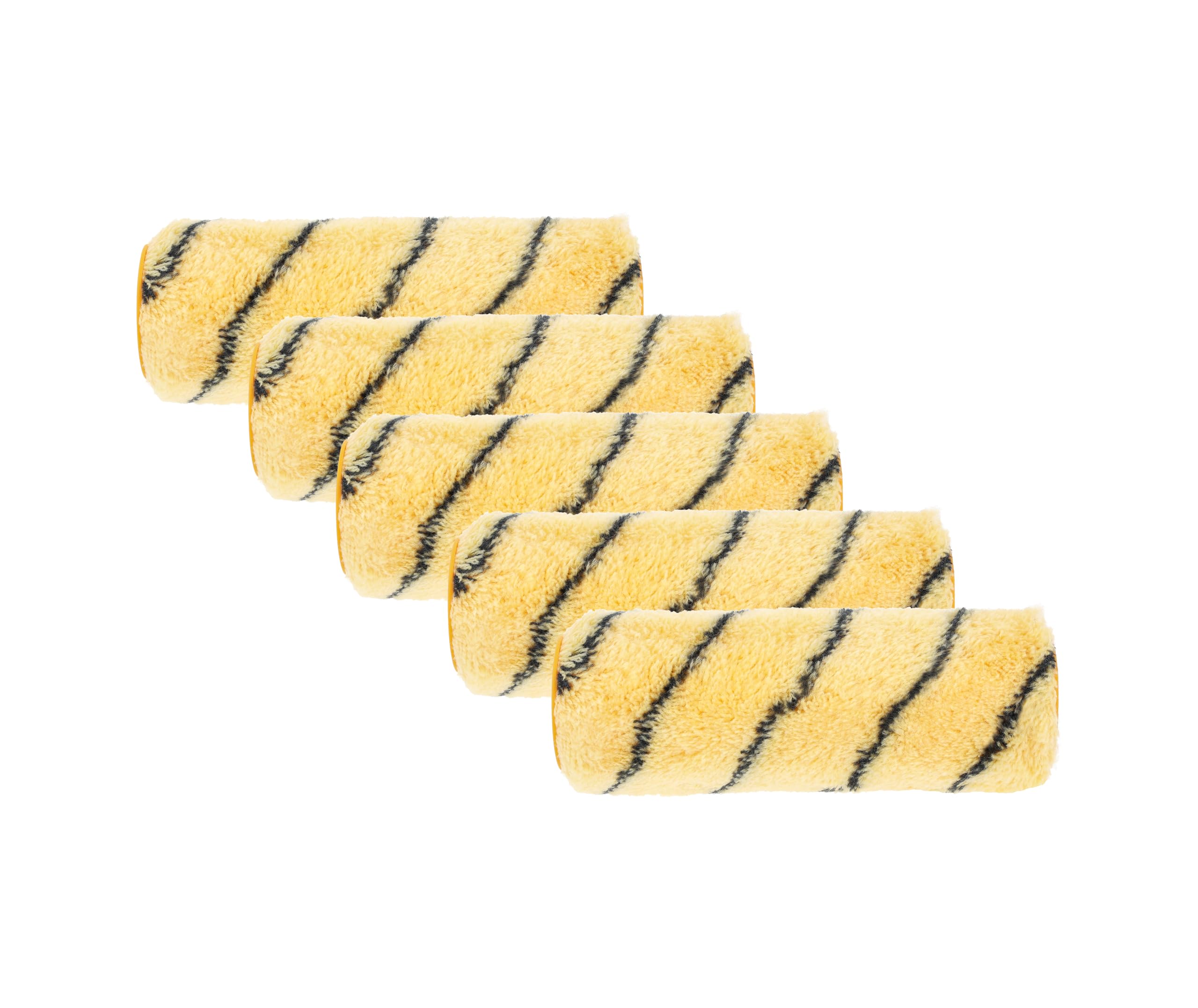 Hardy Working Tools Kit Peinture 6 Pièces : 5 Manchons 18 cm Larges + Monture, Poils Polyester Hardstar 13 mm Ø48 mm, DuoSystem Glisse fluide, Pour Murs et Plafonds – Finition Lisse