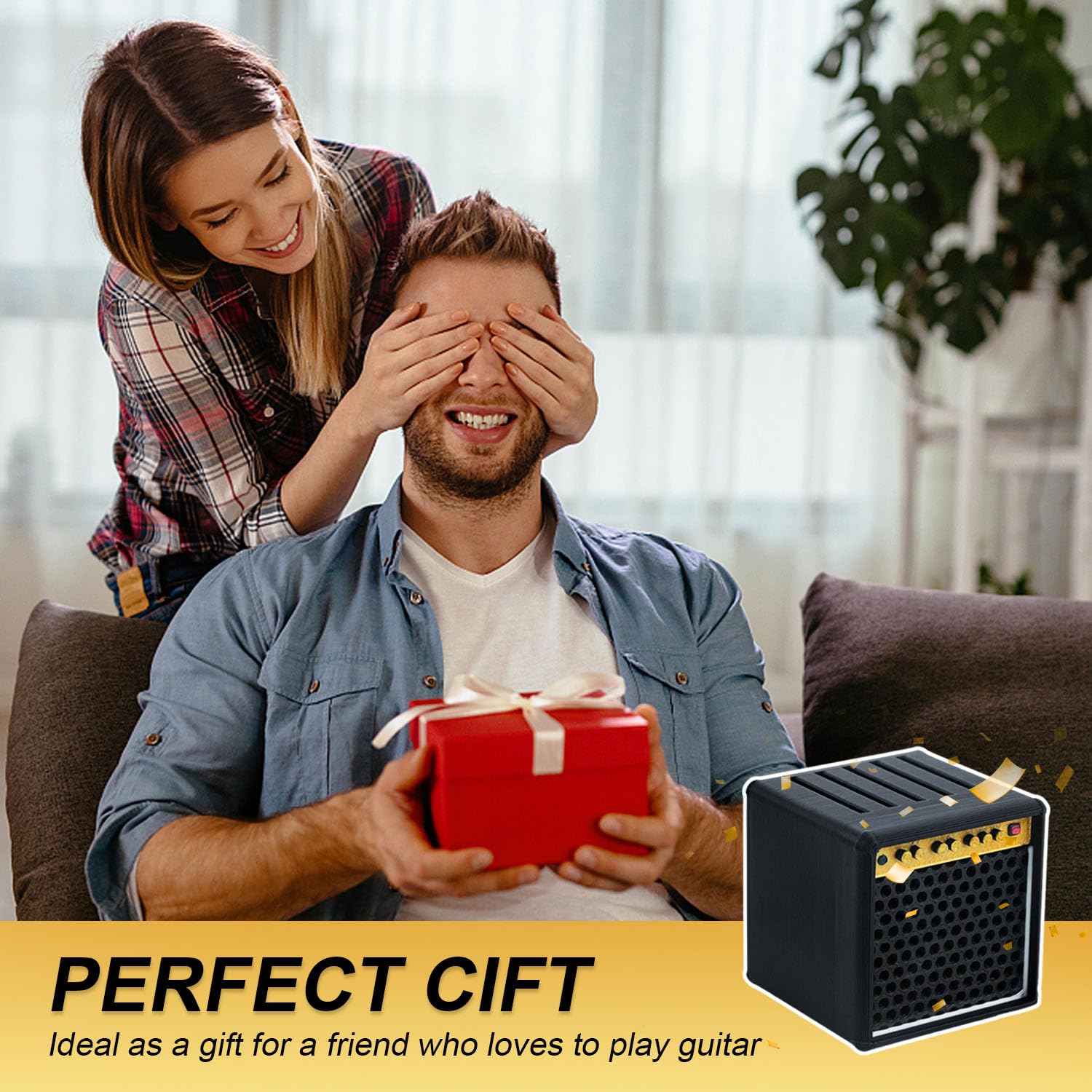 Caja de almacenamiento para púas de guitarra, Ecológico PLA Portapúas de guitarra, Mini Portapúas de guitarra, Impresión 3D Altavoz Portapúas, Regalo para amantes de la música, para guitarristas