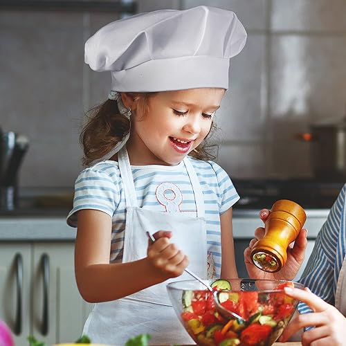 Miniatura 3 de 12 piezas de sombrero de chef para niños, sombrero de chef elástico para niños, para el hogar, cocina, hornear, pizza, recuerdos de fiesta