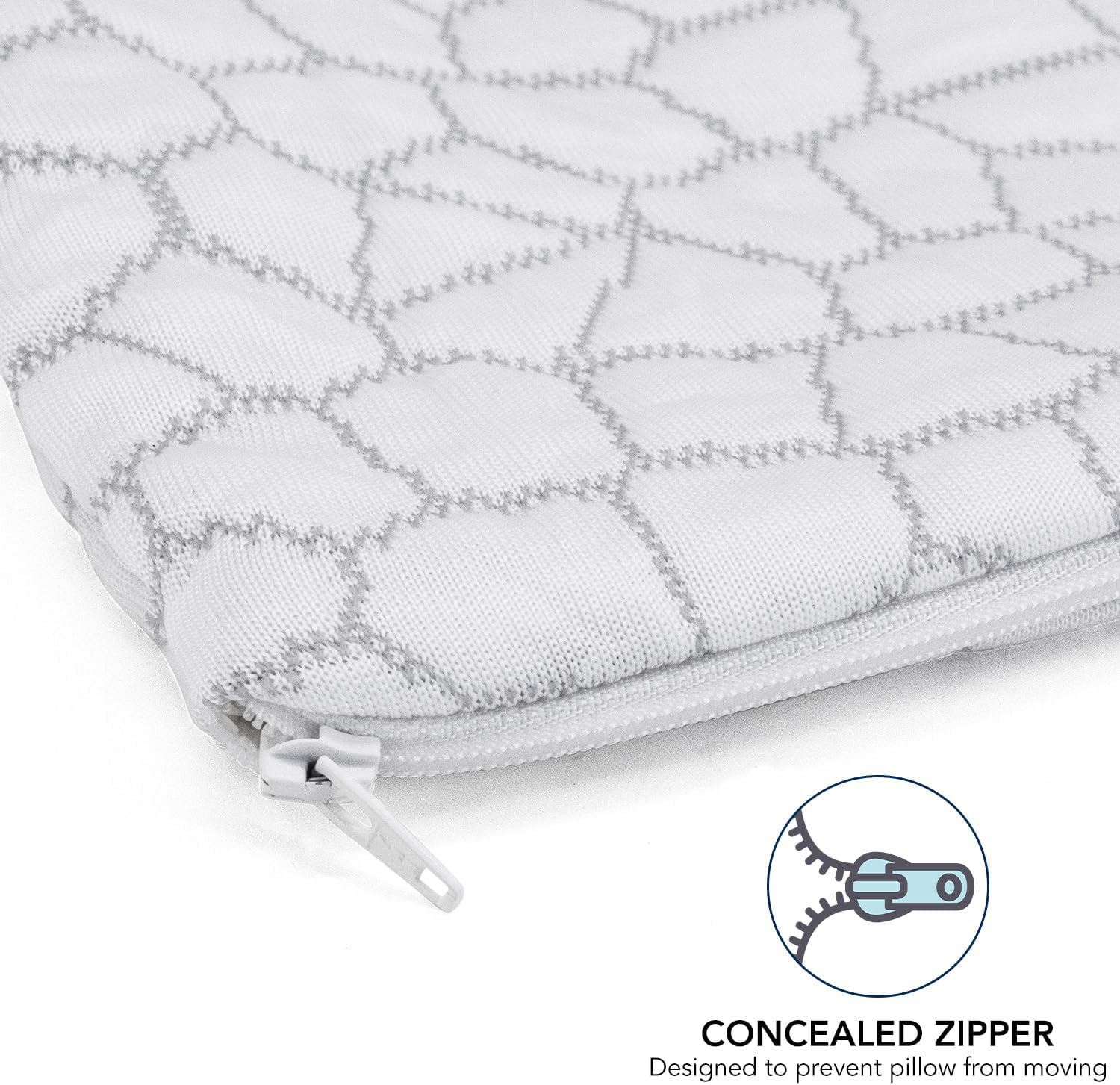 2-Pack Queen Cooling Fiber Pillowcases – Luxury, fits Hotel/Memory Foam/Down Pillows, Smooth Zippers, for hot Sleepers, Machine Washable.