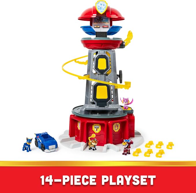 Paw Patrol Mighty Lookout Tower con 4 Figuras y Luces miniatura 9