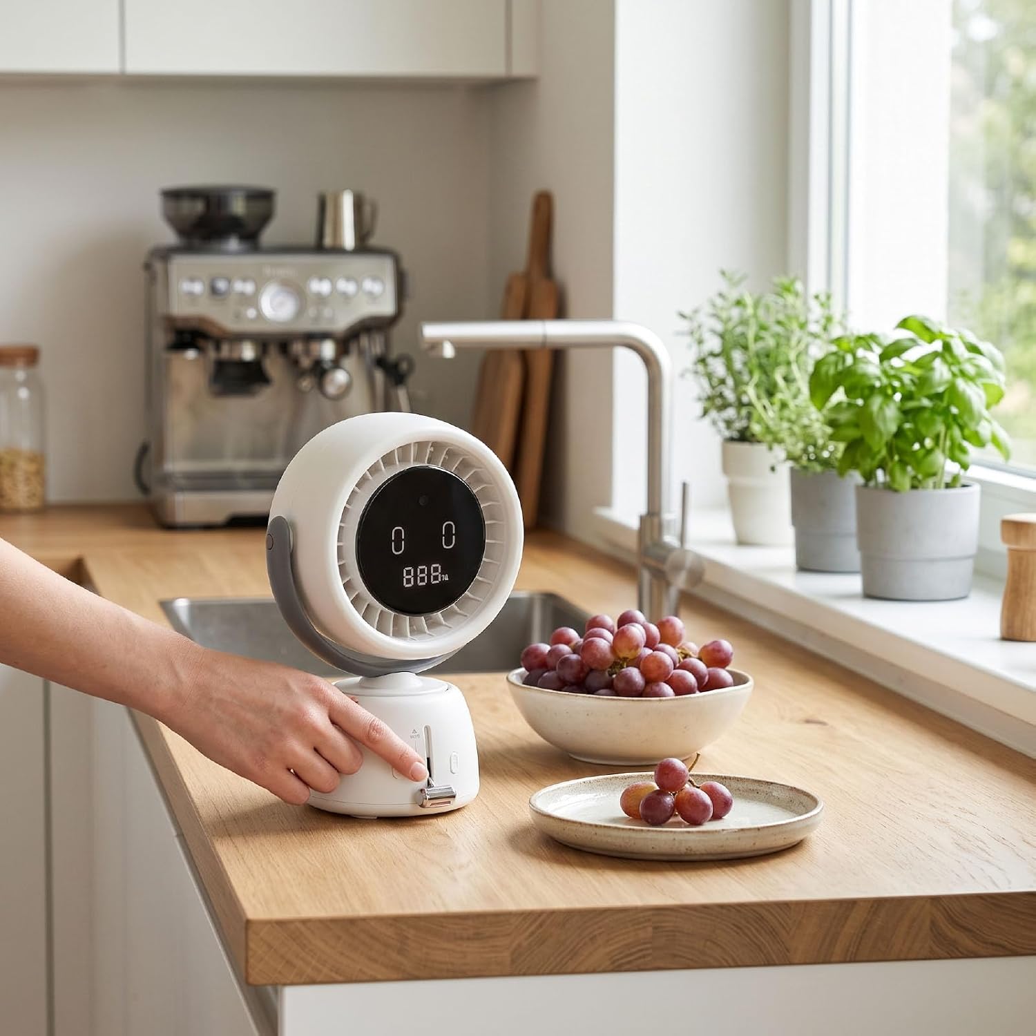 ciciglow AI Smart Desk Fan with Head Tracking, 3000mAh