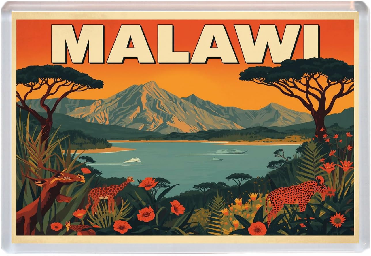 Baked Bean Store Multicolor Malawi - Jumbo Artistic Fridge Magnet 96 X 67Mm Bbsfhm2077