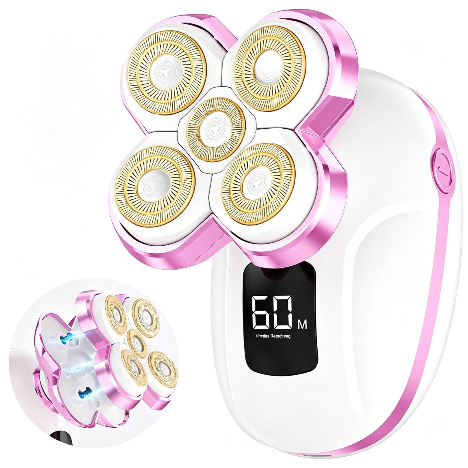 Electric Razors for Women Legs, New Magnetic Womens Electric Shaver - Pink