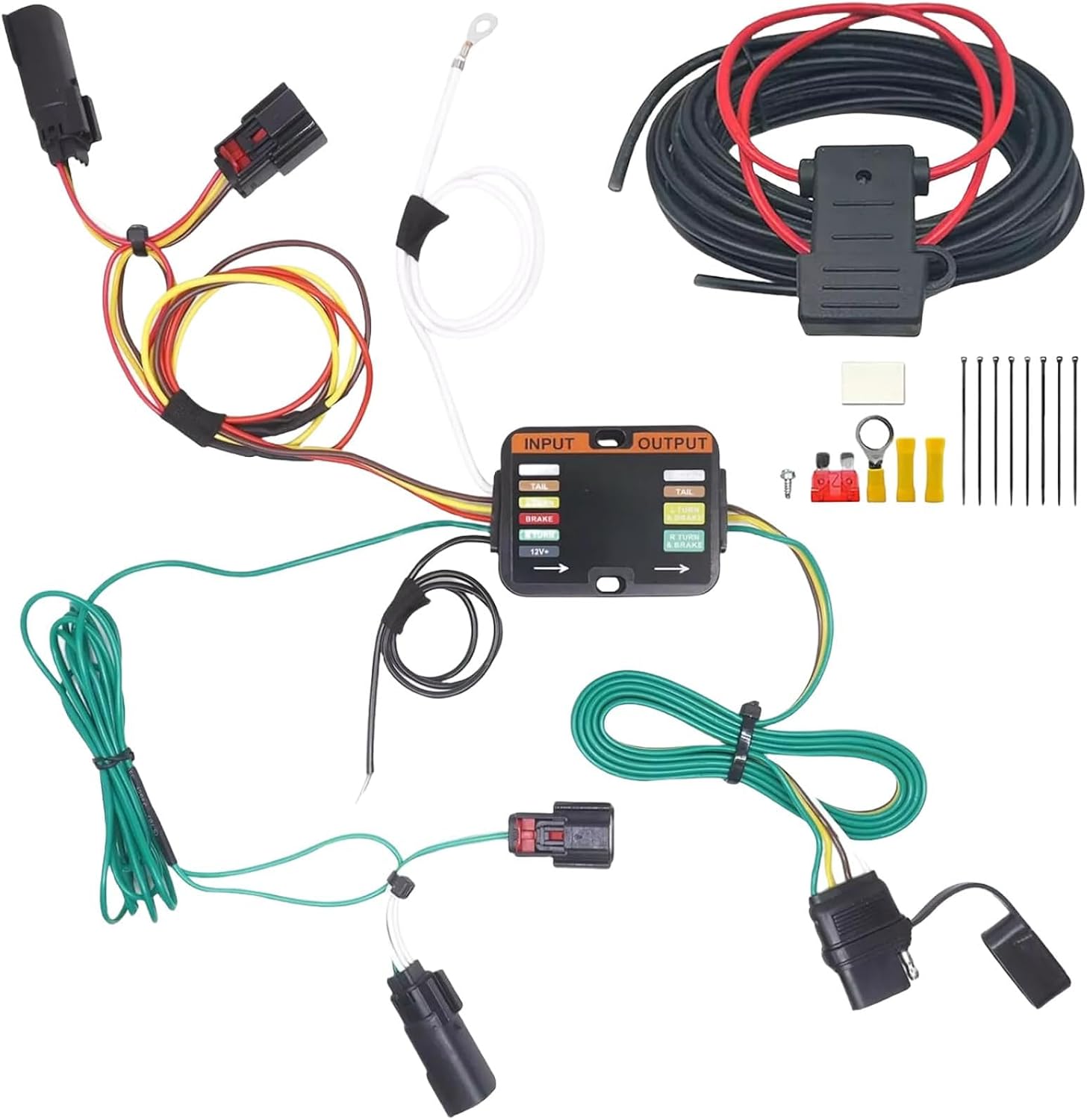 Automotive 4 Pin Trailer Wiring Harness for Select Model Vehicles Easy Installation 56406 Trailer Wiring Harness