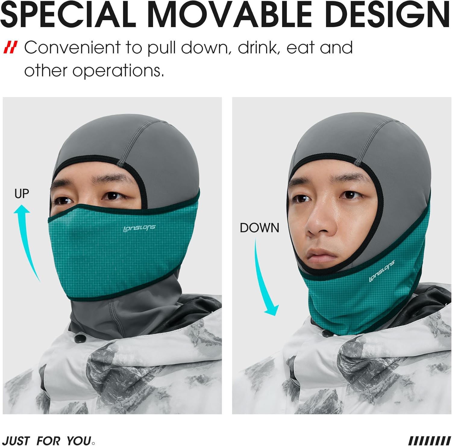 LONGLONG 1/2/3 Pack Balaclava Ski Mask Winter Full Face Mask Men Women, Shiesty Mask Sun Protector for Motorcycle Snowboard - Image 3