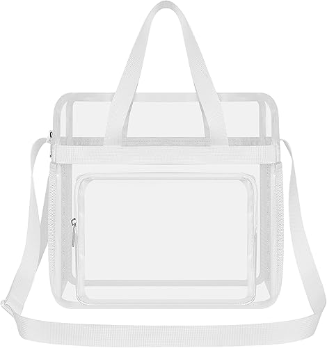 Vista 155 de Oraben Bolsa transparente transparente aprobada para estadios de 12 x 6 x 12 pulgadas, bolsa de estadio para trabajo, juegos deportivos, gimnasio