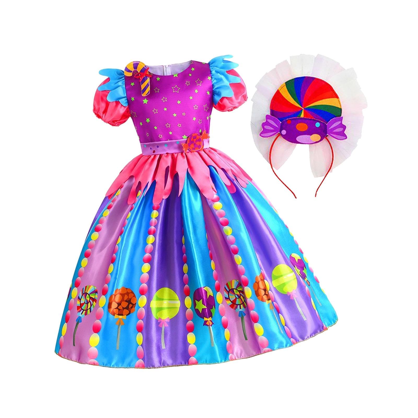 Déguisement de sucette de filles 120 extensible et doux - 8