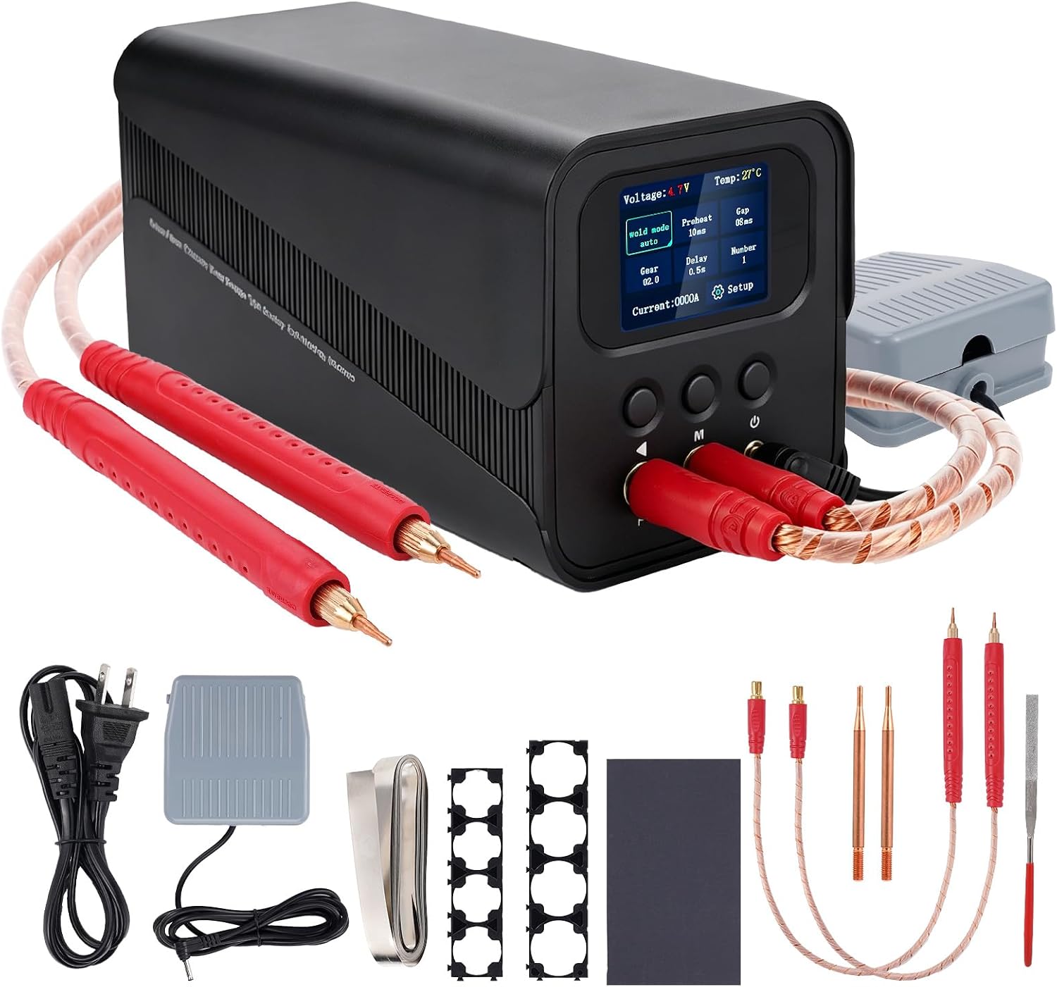 Capacitor Spot Welder,10KW Welding Machine,Automatic And Pedal Modes,Welder Machine Used for Battery Pack Manufacturing And Maintenance,Suitable for 0.15mm Pure Nickel And 0.3mm Nickel Plating