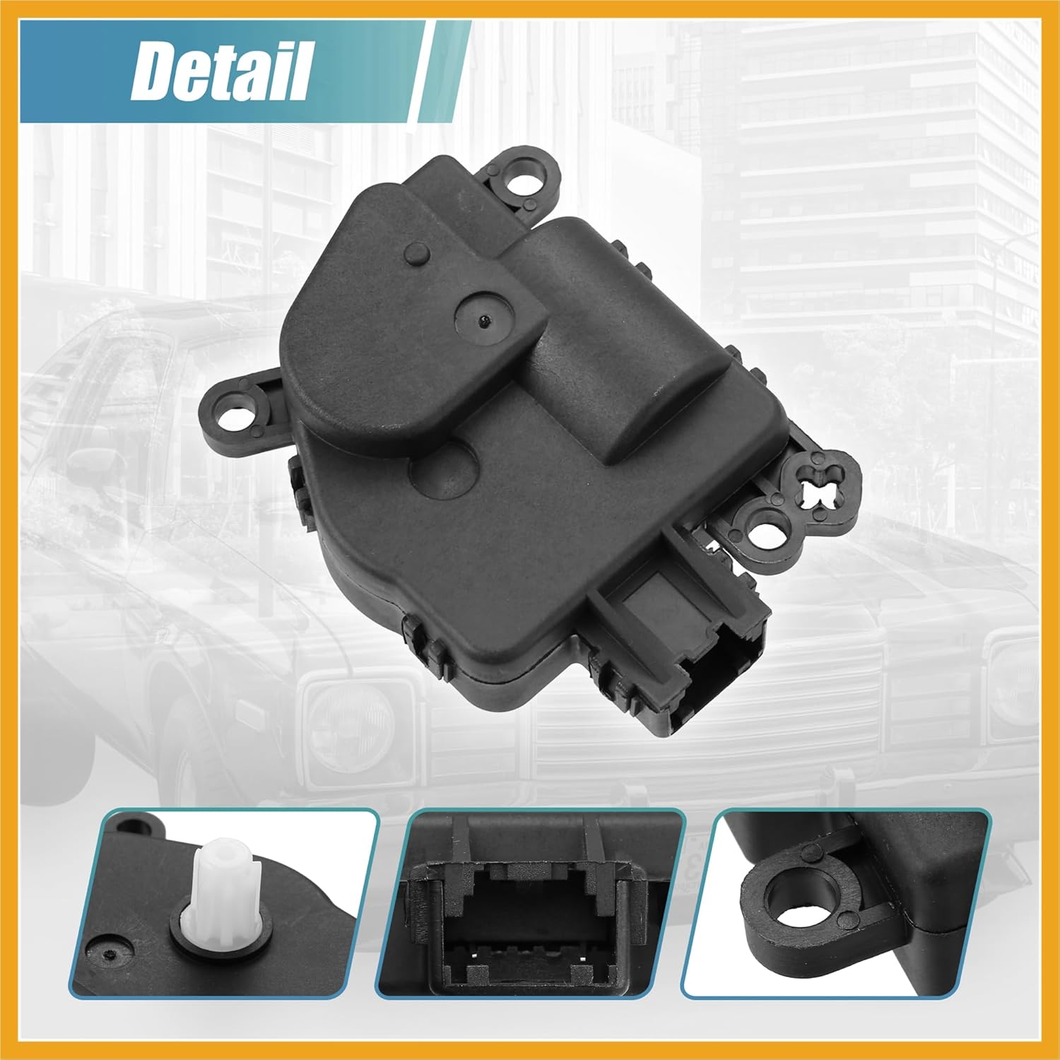 2pcs AC Heater Blend Door Actuator for Chrysler Aspen 2008 2009 for Dodge Avenger for Jeep Wrangler 2011-2018 for Ram ProMaster Rapid 2017 Replace 68018109AA 604-029 Replacement