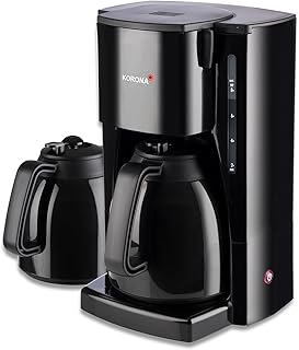 Korona 10311 Ekspres do kawy z dodatkowym dzbankiem termicznym – filtr ekspres do kawy o pojemności na 8 filiżanek kawy