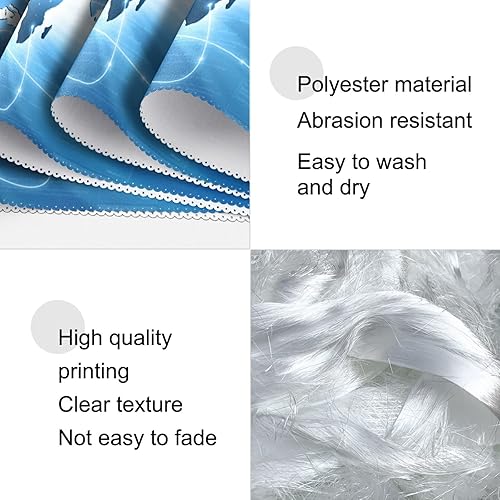 Miniatura 4 de Naanle - Juego de manteles individuales antideslizantes, resistentes al calor, para comedor, hogar, cocina, interior, 12 pulgadas x 18 pulgadas,