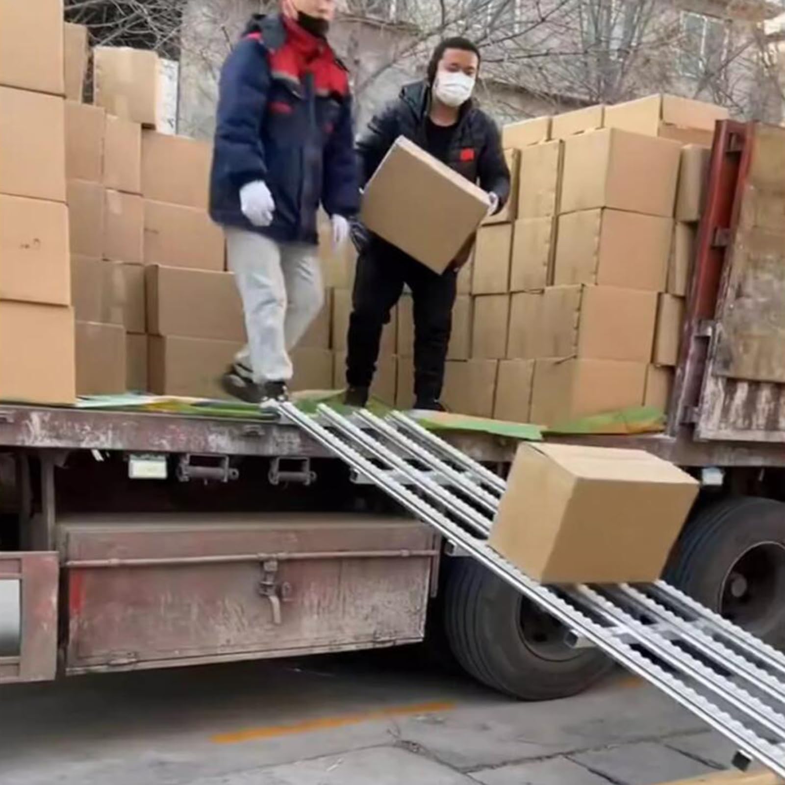 Rullo leggero trasportatore a rulli non alimentato Heavy-Du galvanizzato e 200cm di lunghezza 6-Slide Design per movimentazione e trasporto efficienti dei materiali