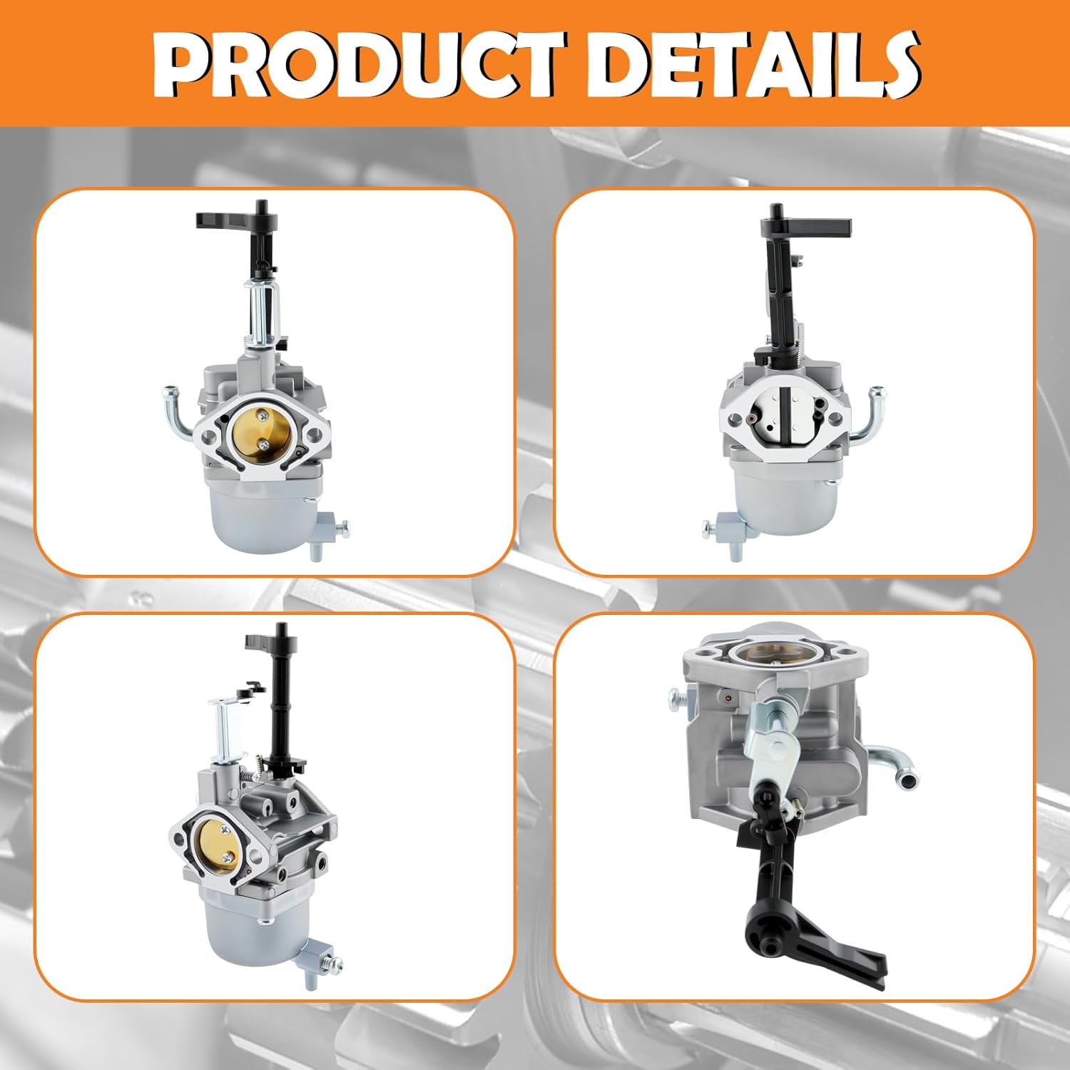EX40 Carburetor for Robin Subaru EX40 14HP EX400D EX400DS EX400SE RGX7500 PKX401T Engine Generator Replace 20B-62302-10 20B-62302-20 20B-62302-30 with Air Filter Fuel Filter