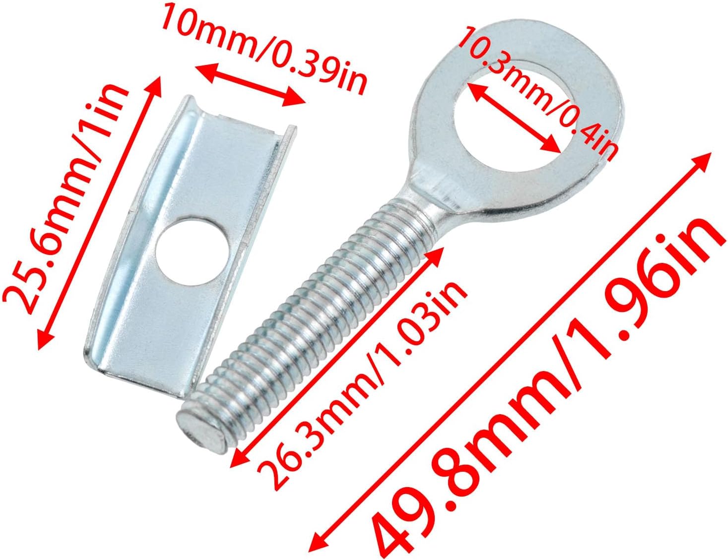 4PCS Bicycle Chain Regulator Fixed Button Zipper Chain Tensioner Wheel Fixing for Folding Bikes Mountain Bikes, etc