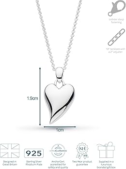 Kit Heath - Desire Cherish Midi Heart Necklace A meaningful heart