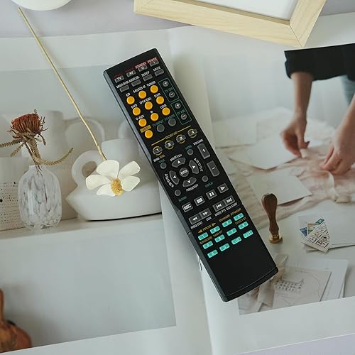 Miniatura 7 de Control remoto apto para RAV367 WK480500 WD108500 RAV-351 WD10840 EU RAV304 RAV372 para receptor de sistema Yamaha AV