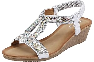 Wide Width Women's Sandals Dressy Summer Clearance