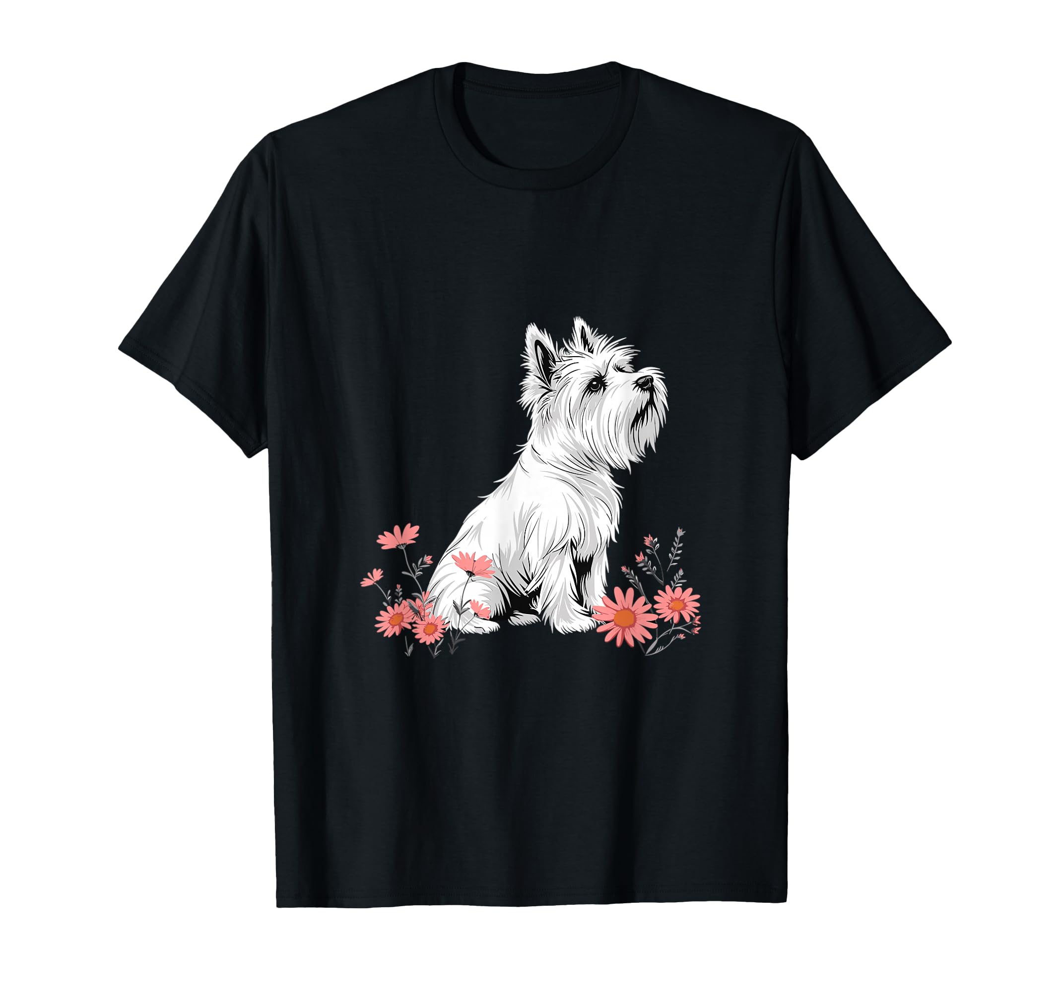 Westie West Highland White Terrier Dog Breed Graphic T-Shirt