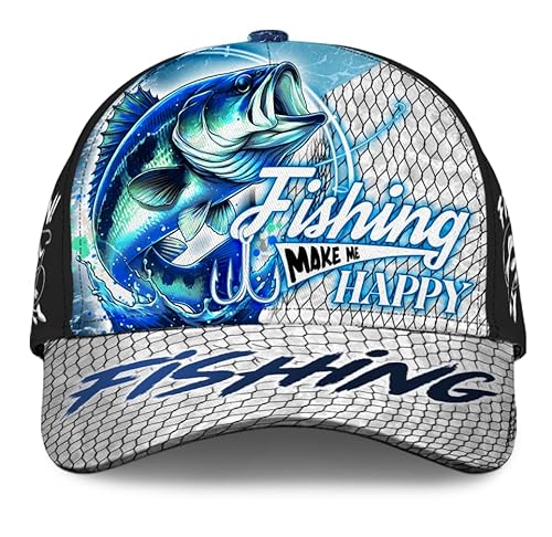 Custom Fishing Baseball Hat for Men and Boys