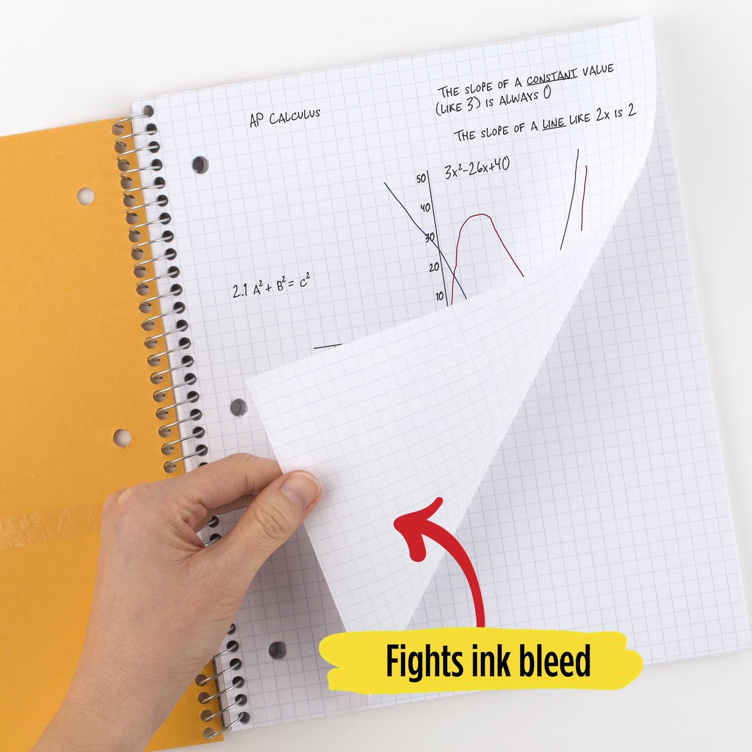 Buy Five Star Spiral Notebook, 1Subject, Graph Ruled Paper, 11" x 81/