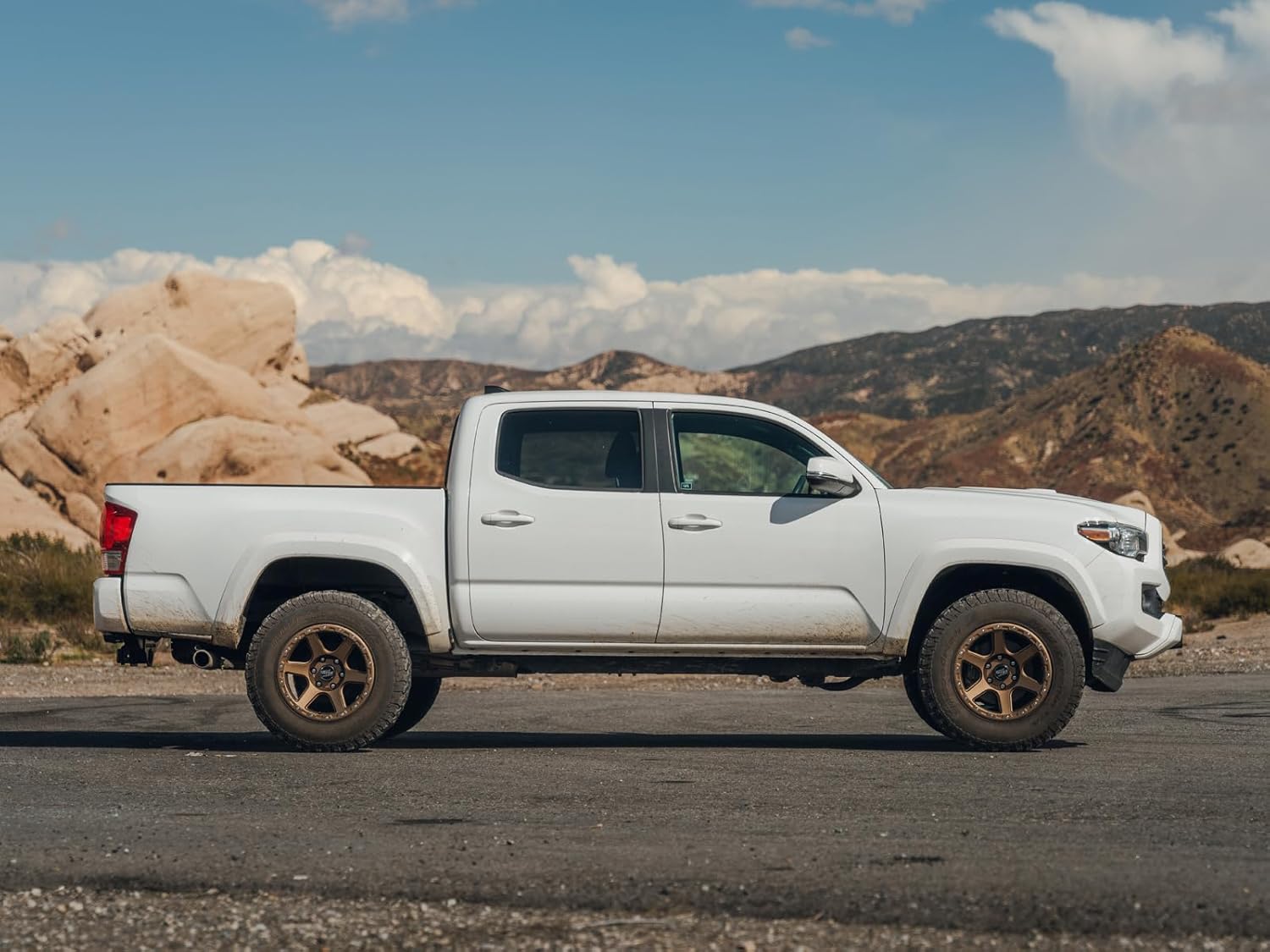 RockTrix RT112 17 Inch Wheel Compatible with Toyota 2001+ Tacoma, 6x5.5" 6x139.7, 17x9-12mm Offset, 4.5 Inch Backspace, 106.1mm Bore, Also fits 2002+ 4Runner, FJ Cruiser, 99-06 Tundra, Bronze