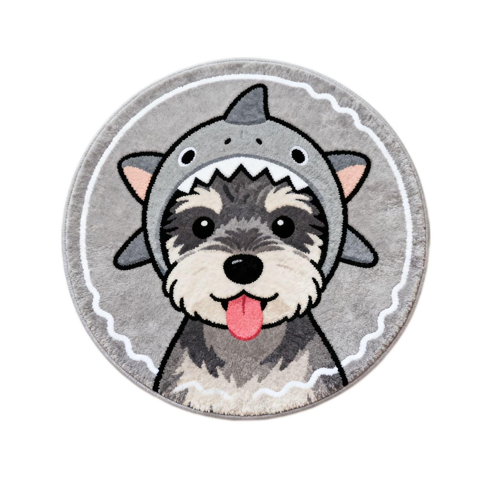Tapis Rond Chien, Surface Imprimée, Size to 2