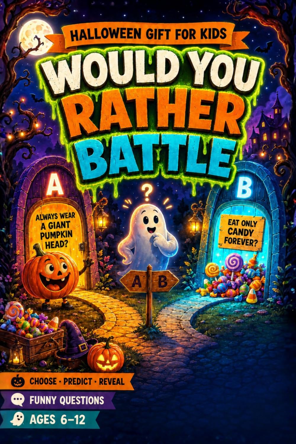Halloween Gift for Kids: Would You Rather Battle - A Hilarious Spooky Game Book for Boys and Girls Ages 6–12 with Funny Questions, Party Challenges, and Screen-Free Family Fun