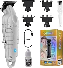 KEMEI PG2299 Men's Beard Trimmer, Professional Hair Clipper, Grey