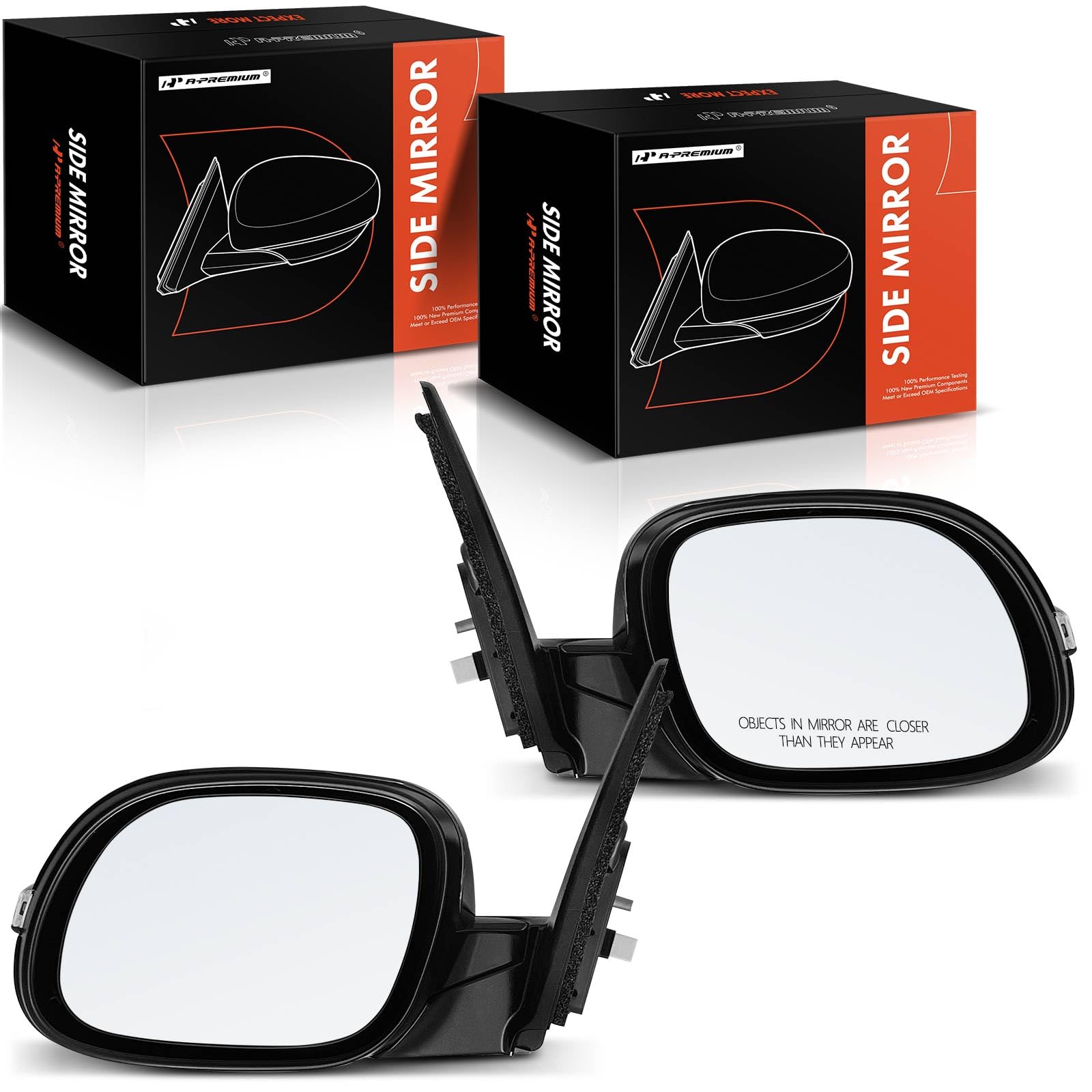 A-Premium Pair (2) Driver and Passenger Side Power Door Mirror 