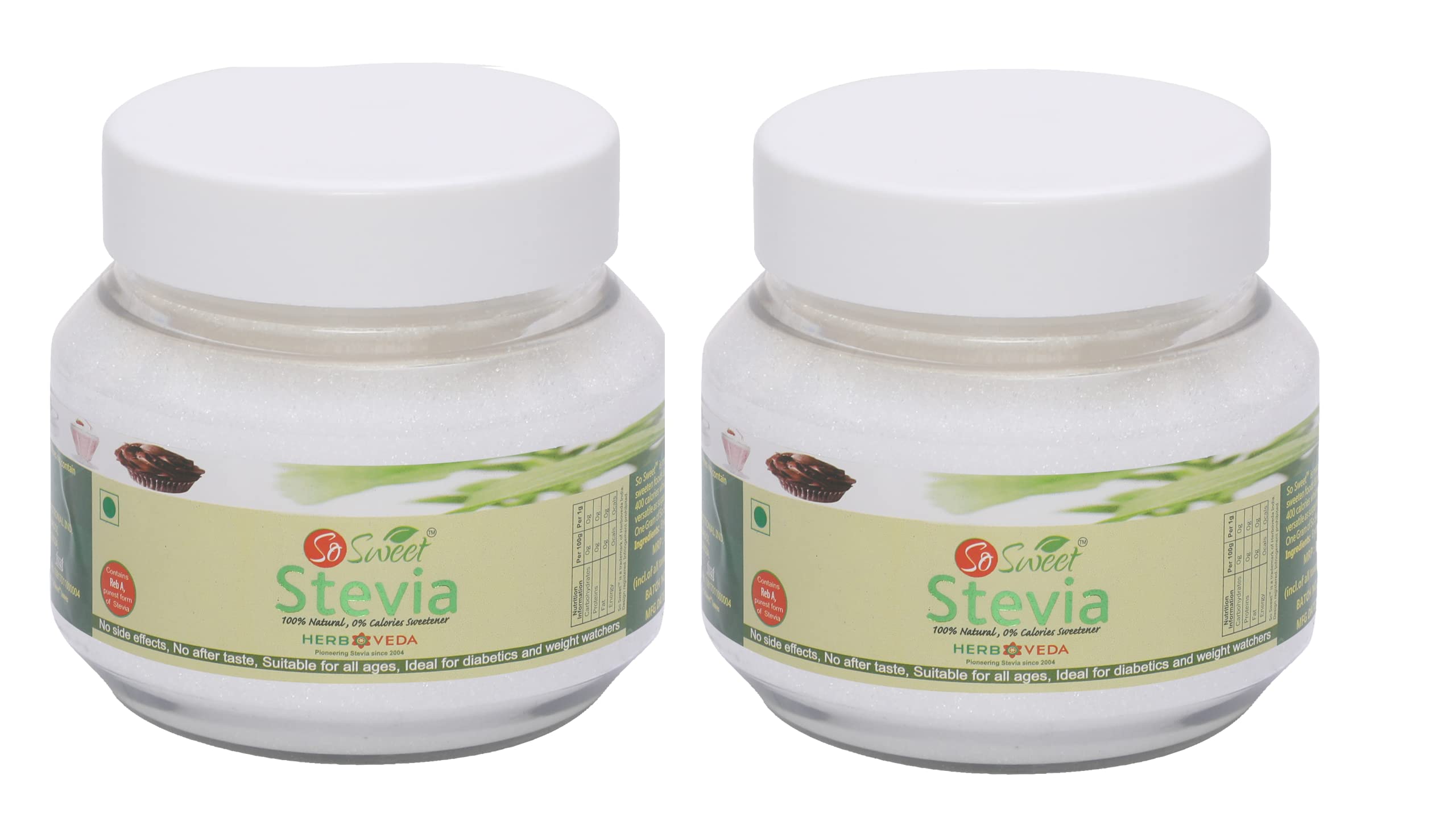 So Sweet Stevia Powder Sugar Free Natural Zero Calorie Sweetener 400gm (Pack of 2) (200gm Each) (B07G85CVQ1) Amazon Price History, Amazon Price Tracker