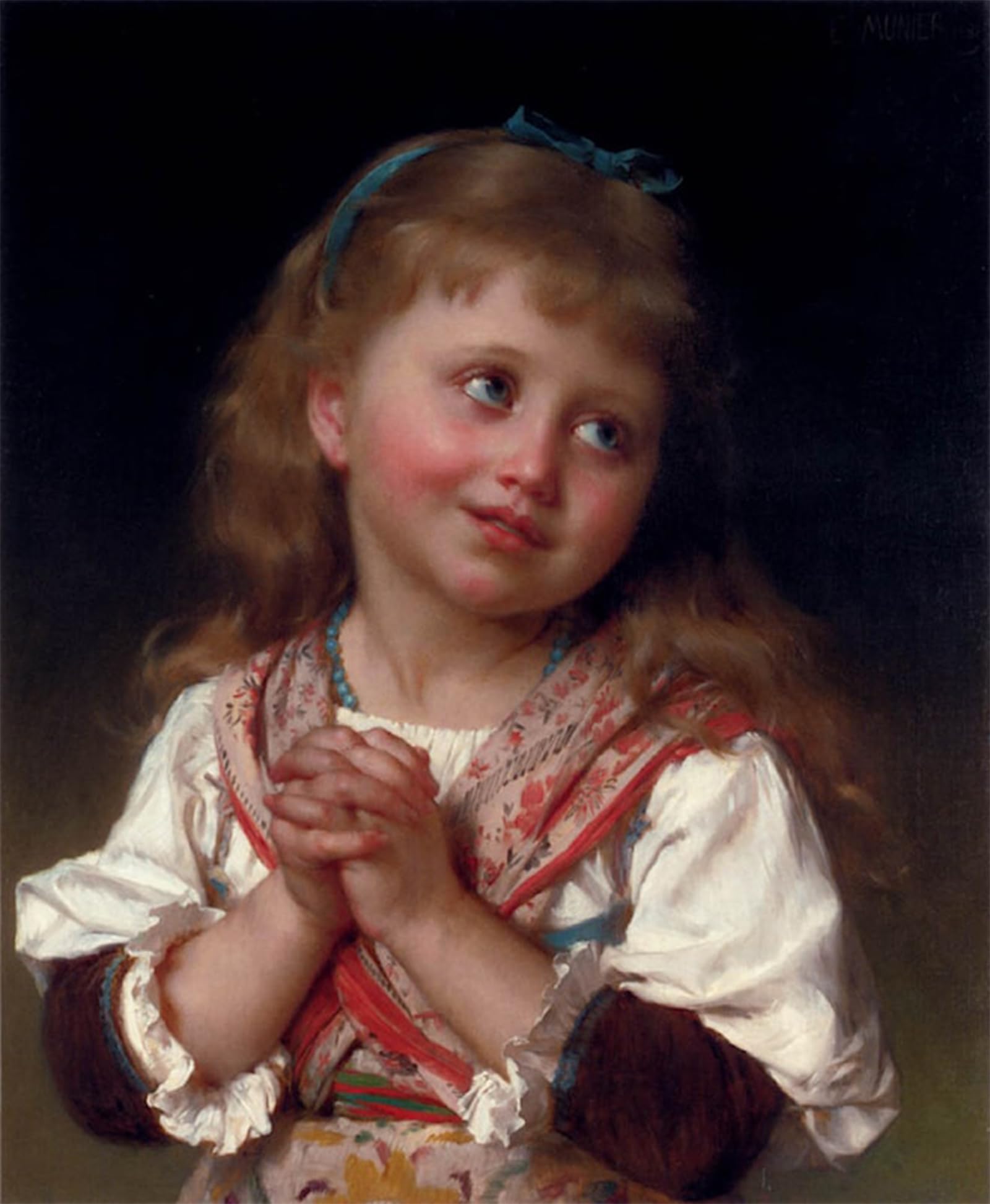 ARTXLXXBN Famous Art Print Poster Vintage Wall Art May I by Emile Munier Canvas Art Poster for Home Decor 60x90cm