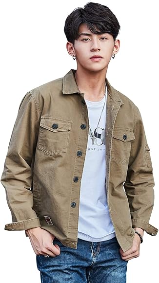 Amazon デモン ハンター Demon Hunter Jk1シリーズ メンズ クラシック コットンジャケット カジュアル ジャンパー 作業用 ブルゾン 春夏秋冬 ブラウン Djk6009c Xl コート ジャケット 通販
