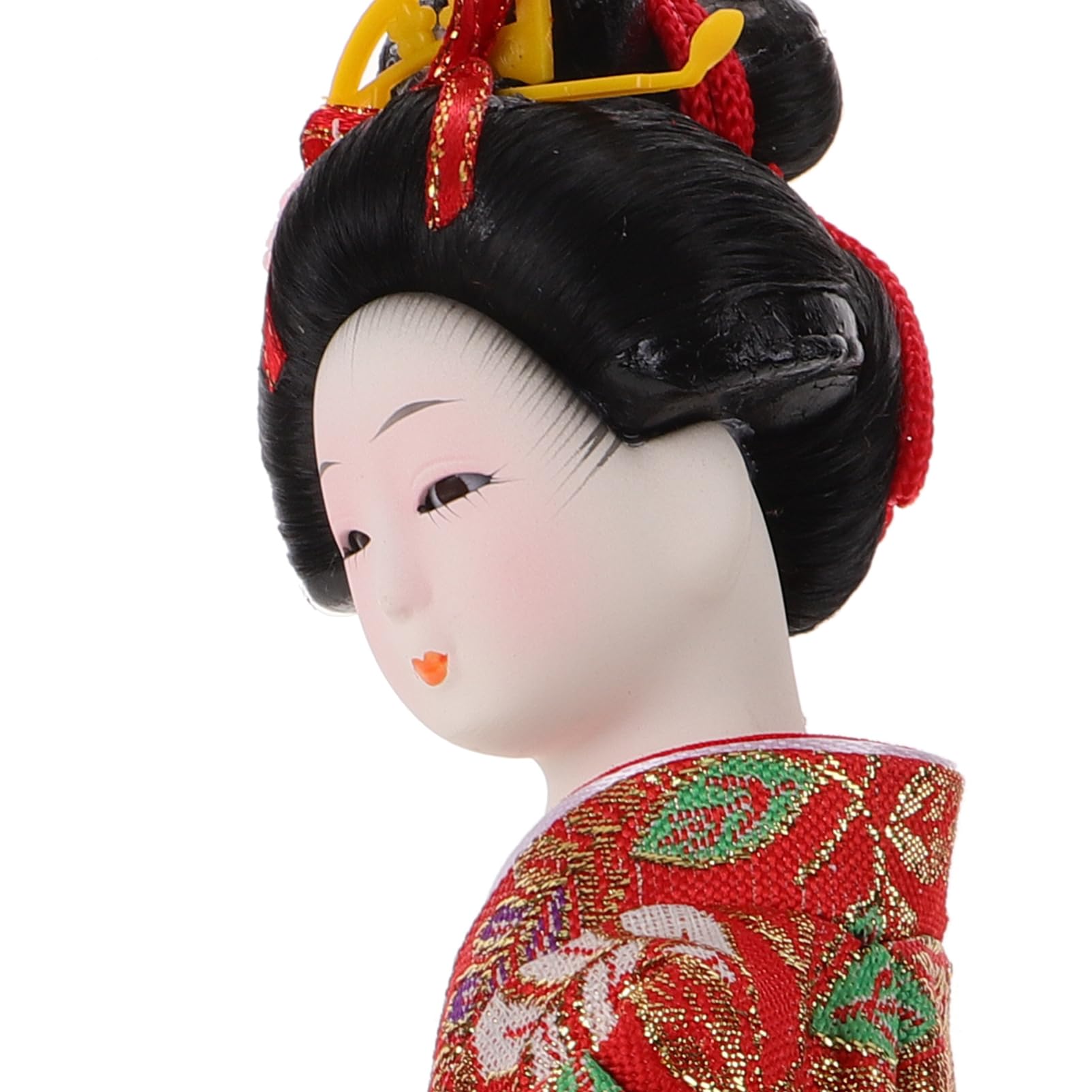 Vaguelly Figurita de Muñeca de Kimono Japonés para Decoración de Escritorio Adorable Estatua de Geisha con Vestido Japonesa para Hogar Decoración y