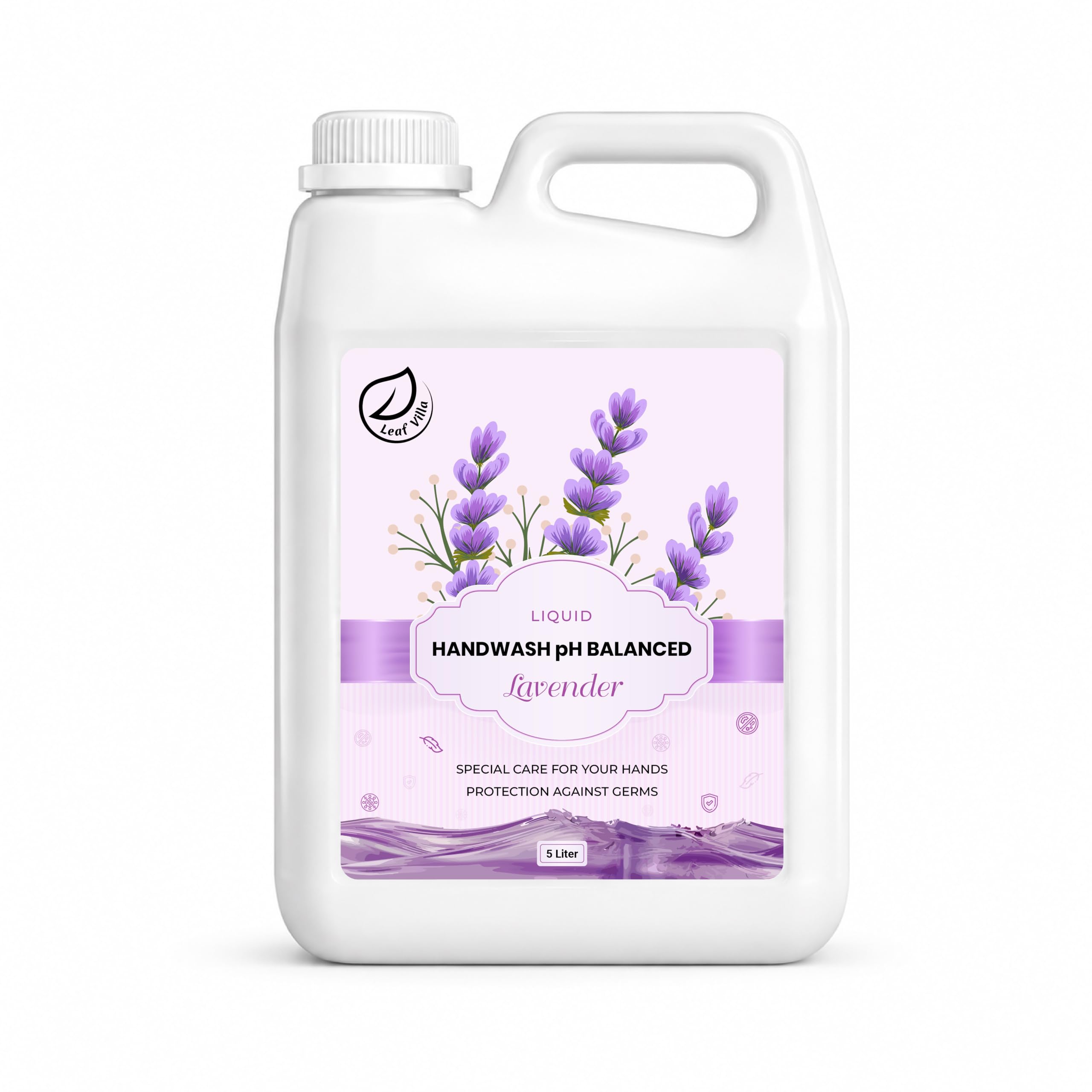 pH Balanced Liquid Handwash With Lavender, Protection Against Germs, Special Hand Care, (5 Litre pack)-picture-55
