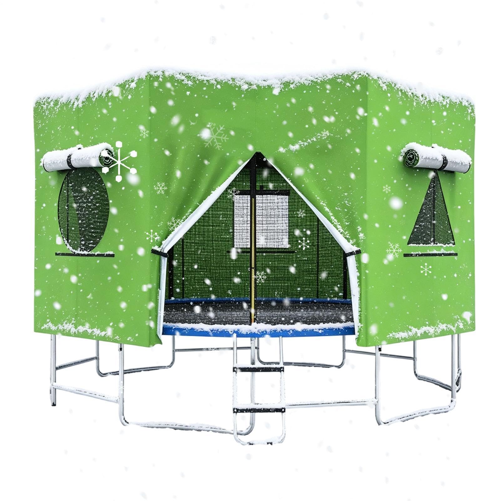 Trampolin Zeltabdeckung Outdoor UV-Blockierung Winddicht Luftstrom-Überdachung inkl | Trampolin-Dach für Spielplatz, Fitnessstudio, Terrasse, Hof, Outdoor, Camping, Hinterhof, Indoor