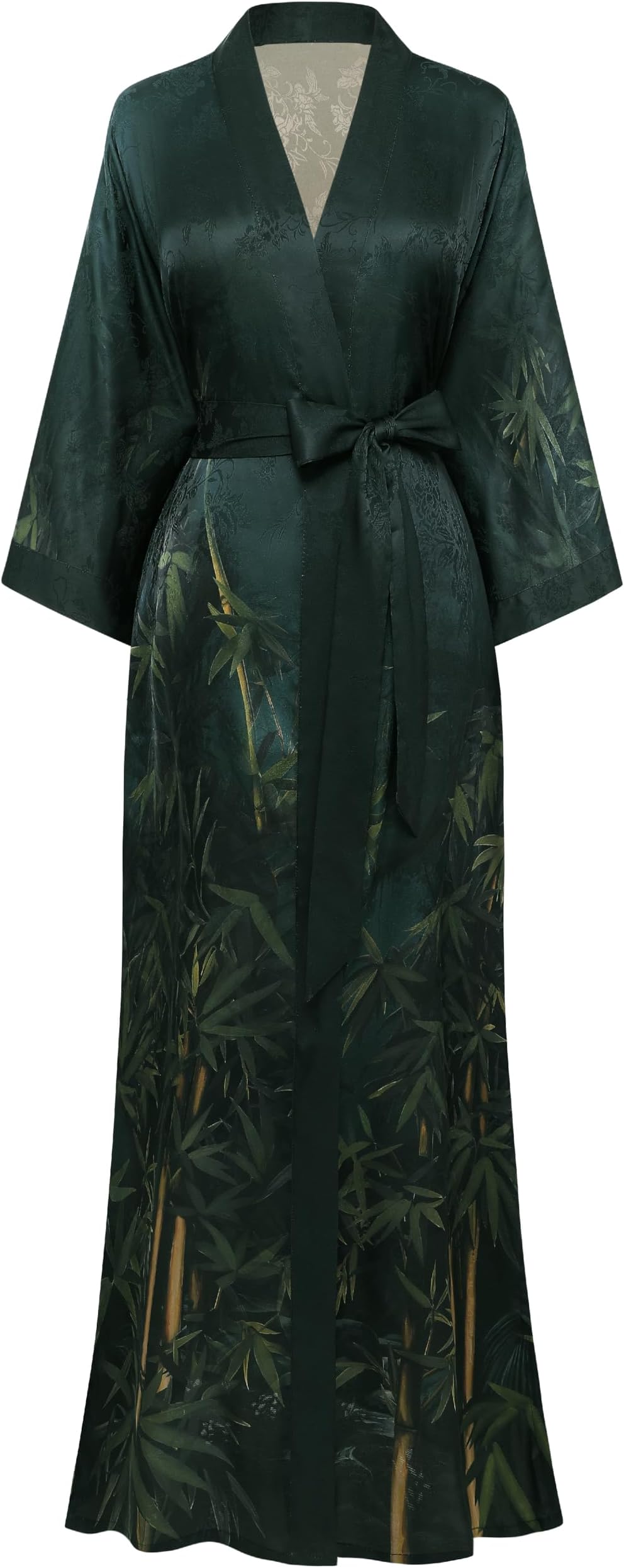 Kimono Robe for Women - Long Satin Sleepwear Silky Kimono Cover-Up Nightgown Japanese Bathrobe Loungewear Blouse