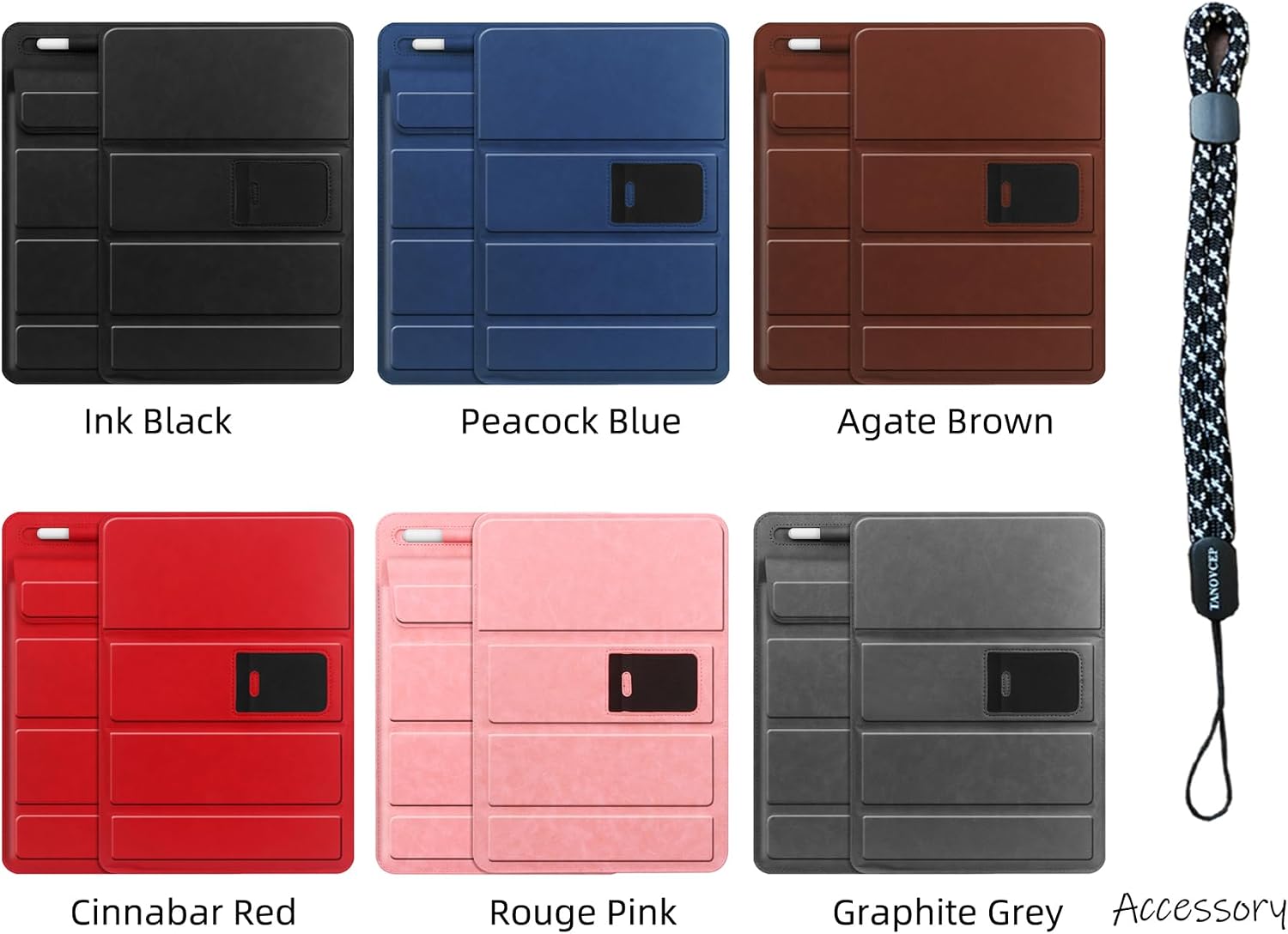8-11 inch Tablet Sleeve Case with Pen Holder, Slim PU Lightweight Universal case with Foldable Stand for iPad 10th Generation 2022, iPad Pro 11, iPad mini6, Galaxy Tab S9/A9 Plus/A8 etc Gray