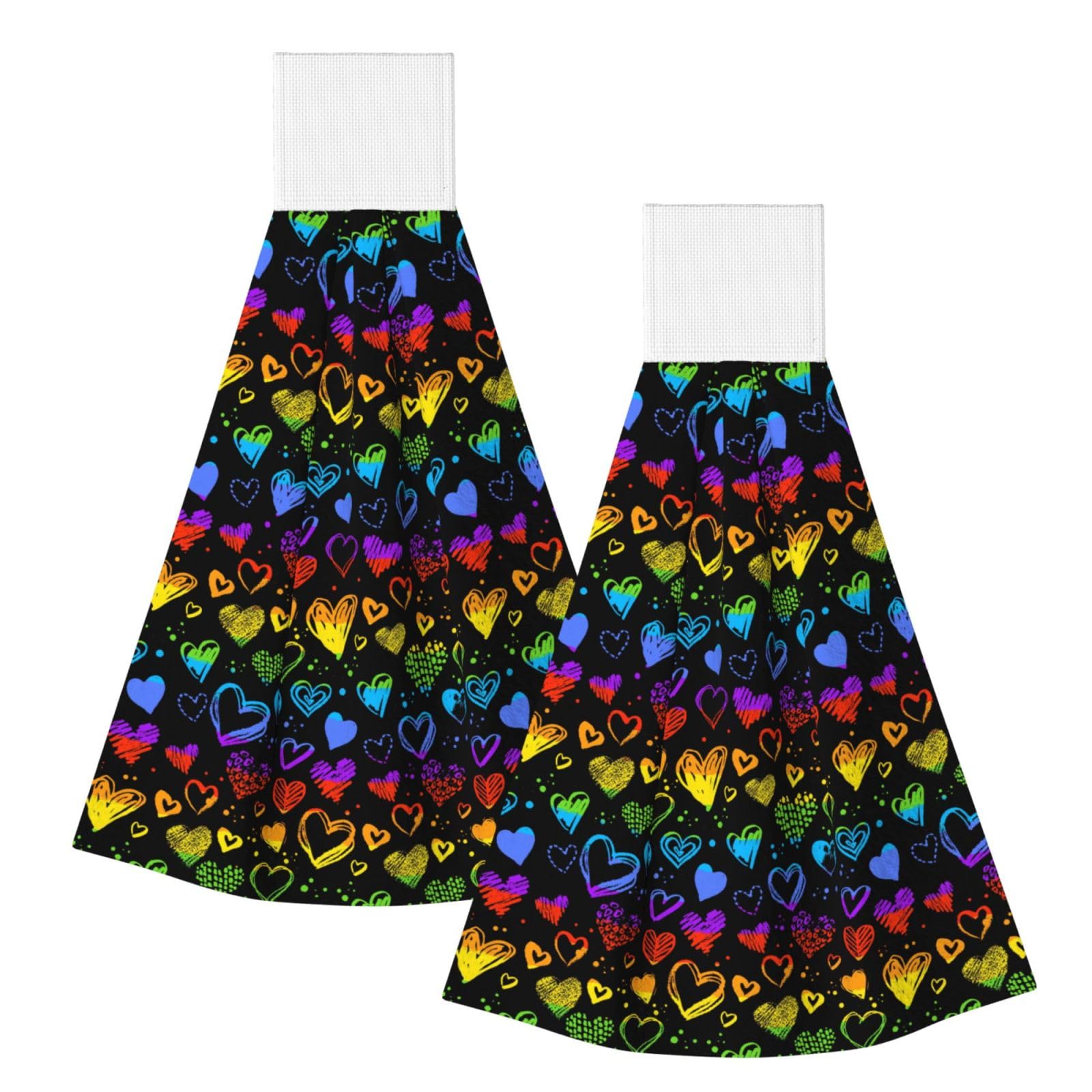 Noble Ren Pride Month Lgbtq Gay Pride Ally Hand Towel Hanging Kitchen Towel Velcro Dry Towel Highly Absorbent Suitable For Bathroom/Living Room/Toilet