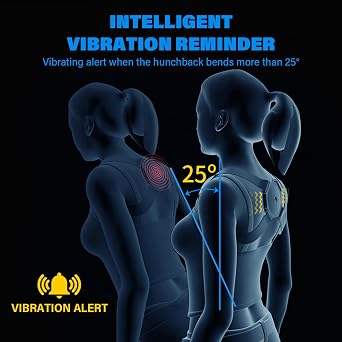 Smart Posture Corrector|Smart Posture Corrector Adjustable Soft Comfortable Back Straightener with Sensor Vibration Reminder for Kids Adults