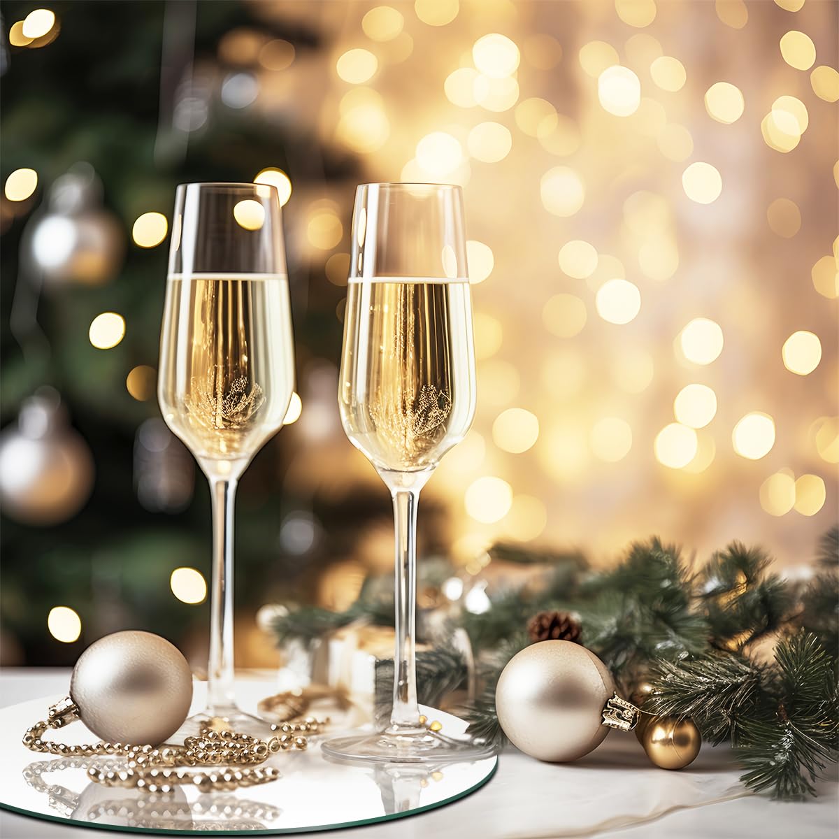 15Pack Round Mirror Centerpieces for Tables Decorations, Acrylic Circle Mirror Centerpieces Mirror Tray Candle Plate for Wedding Table Christmas Decorations Wall Decor (10inch, 12inch)