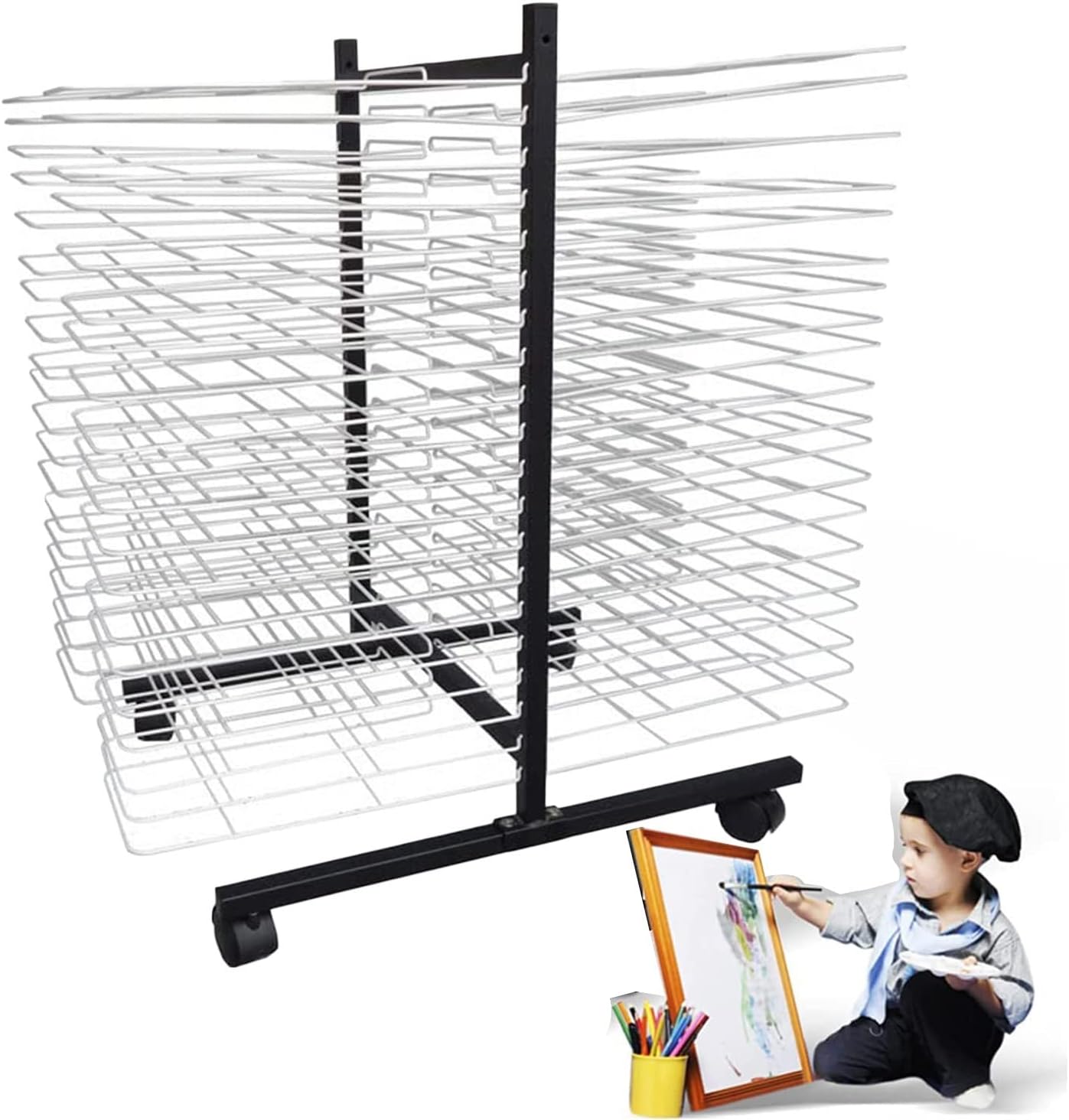 Amazon.com: 40 Tier Art Drying Rack - Space Saving Shelf Space Shelf 2 ...