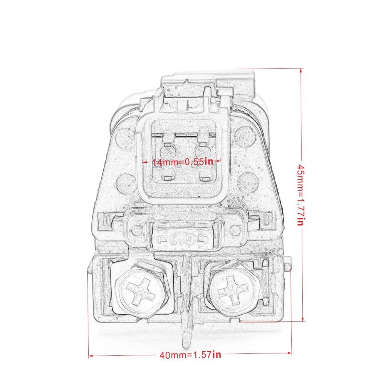 Solenoide de relé de Arranque Compatible con Suzuki para Gsx1250fa 2011-2013 para Vzr1800z 2006-2017 Interruptor De Encendido por Solenoide Relé De Arranque Relé De Motocicleta Compatible